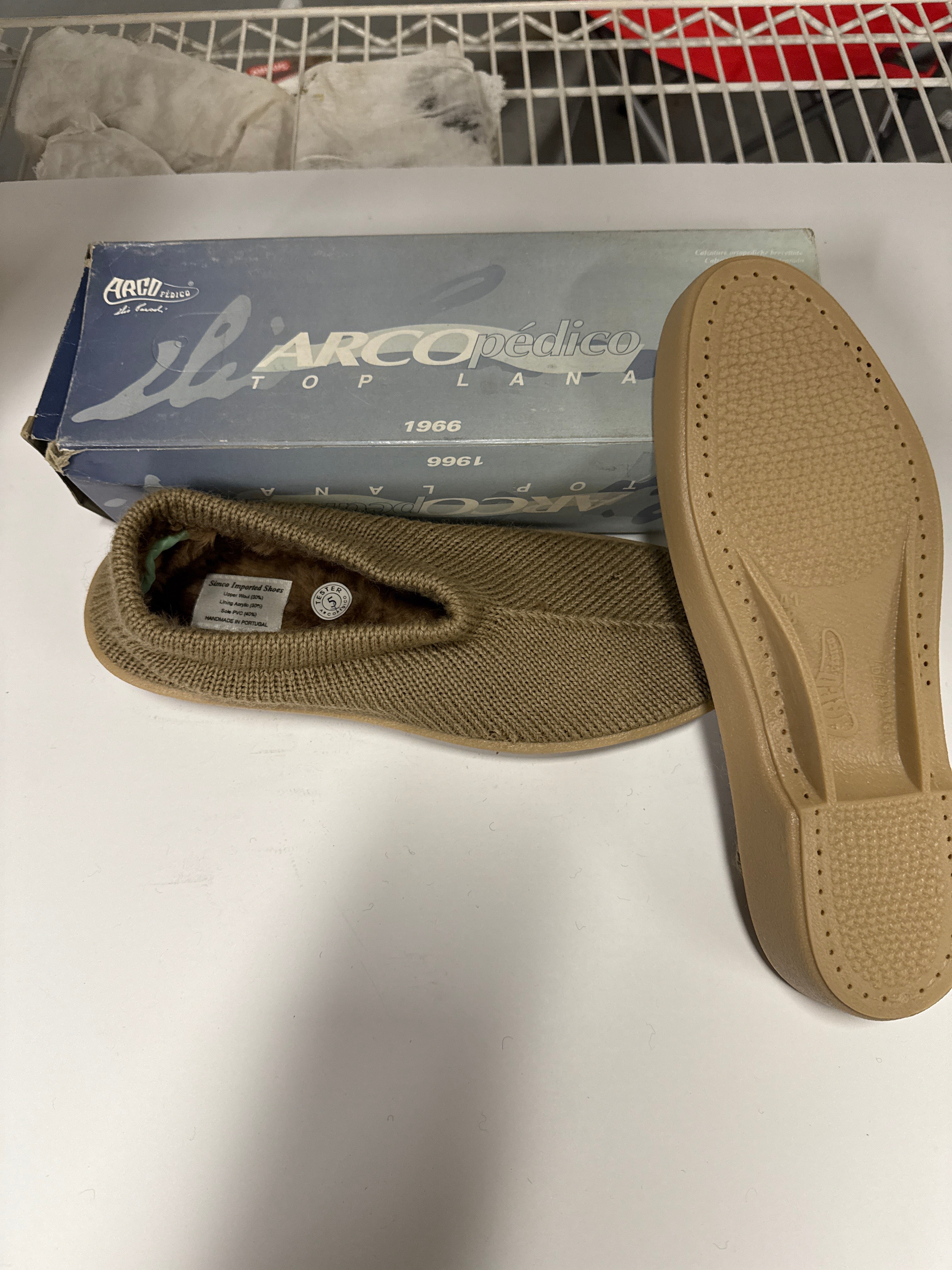 Vintage Arcopedico Faux Fur Lined SEC Flats