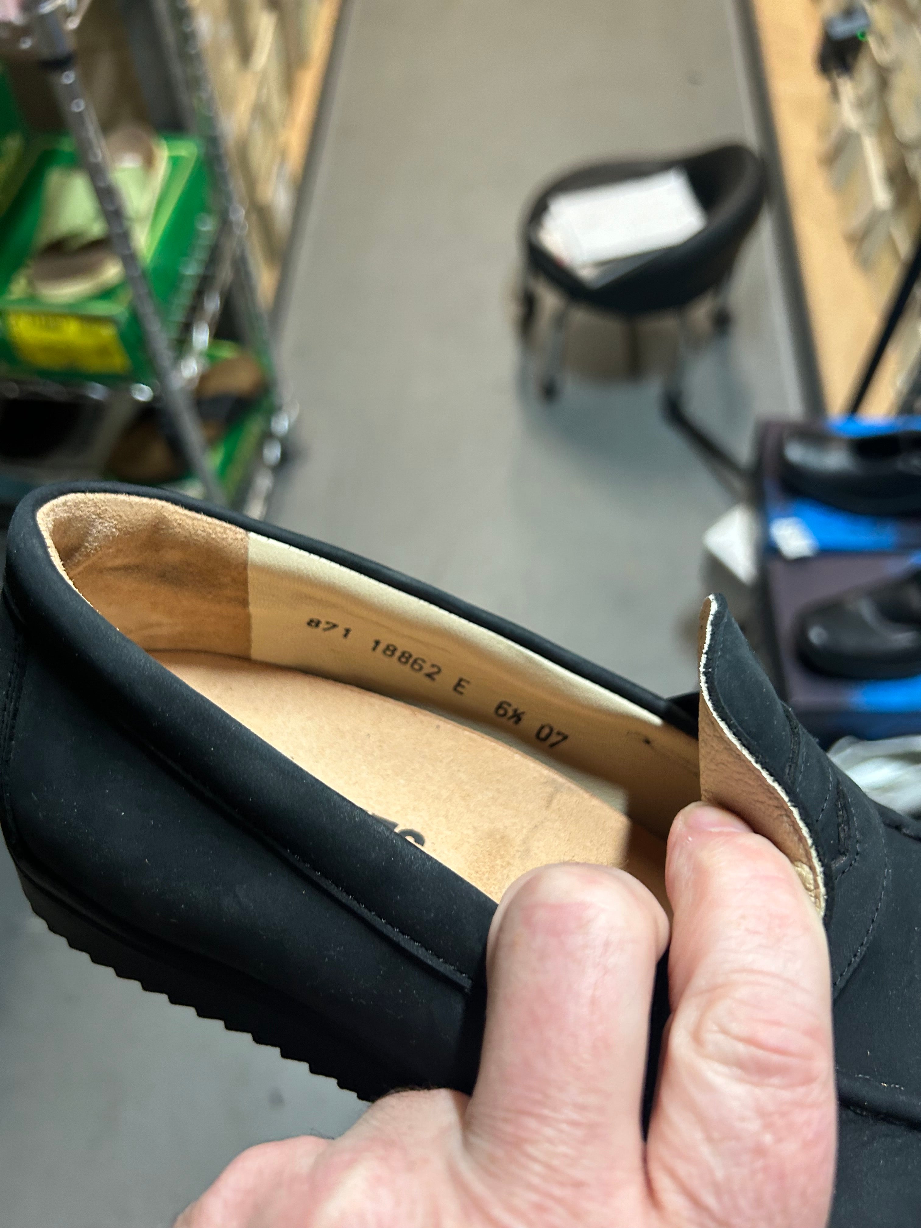 Vintage Hartjes Women's Nubuck Penny Loafers in Ocean Blue 18862