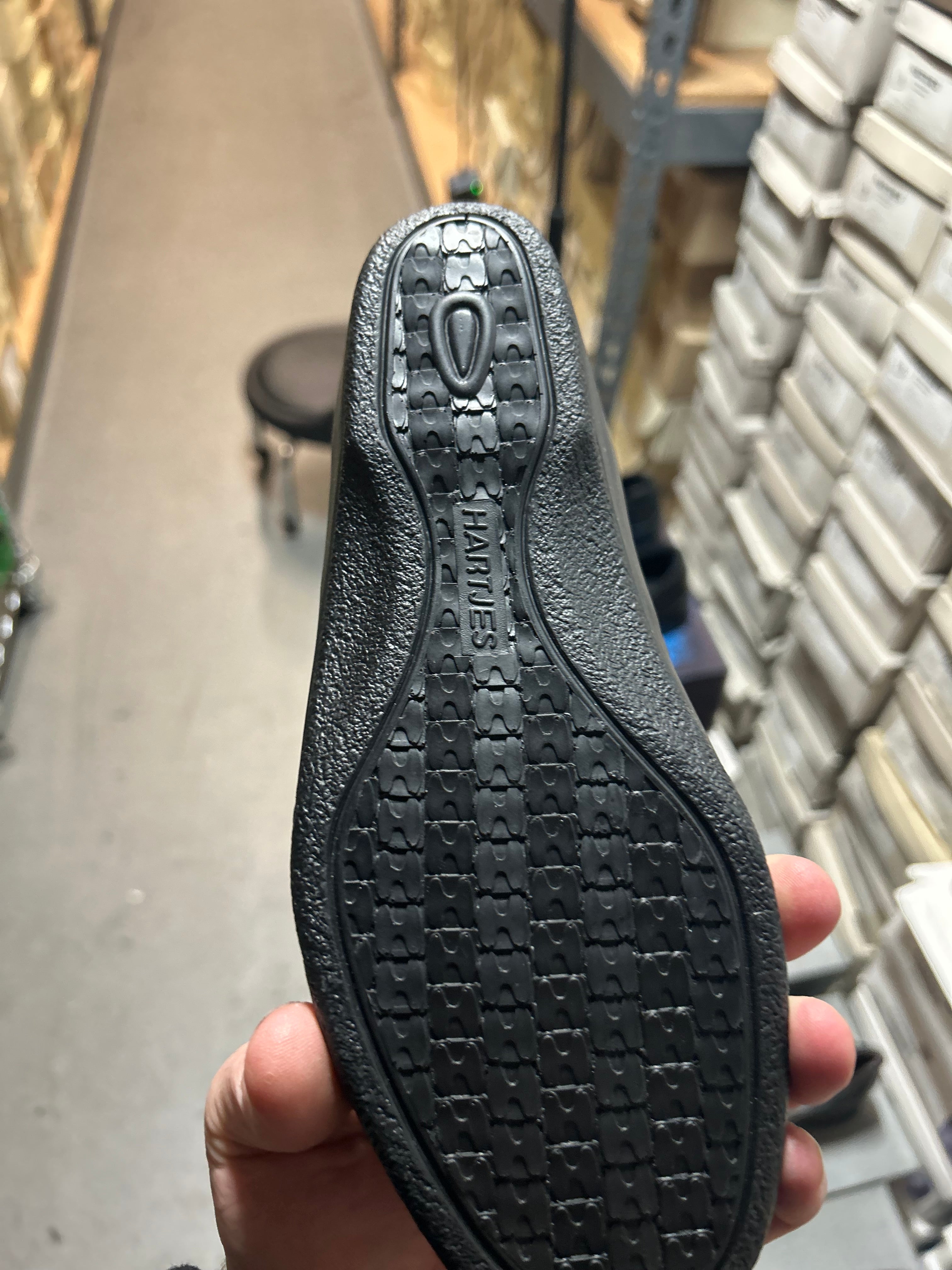 Vintage Hartjes Dark Grey Leather Women's sandals 81822