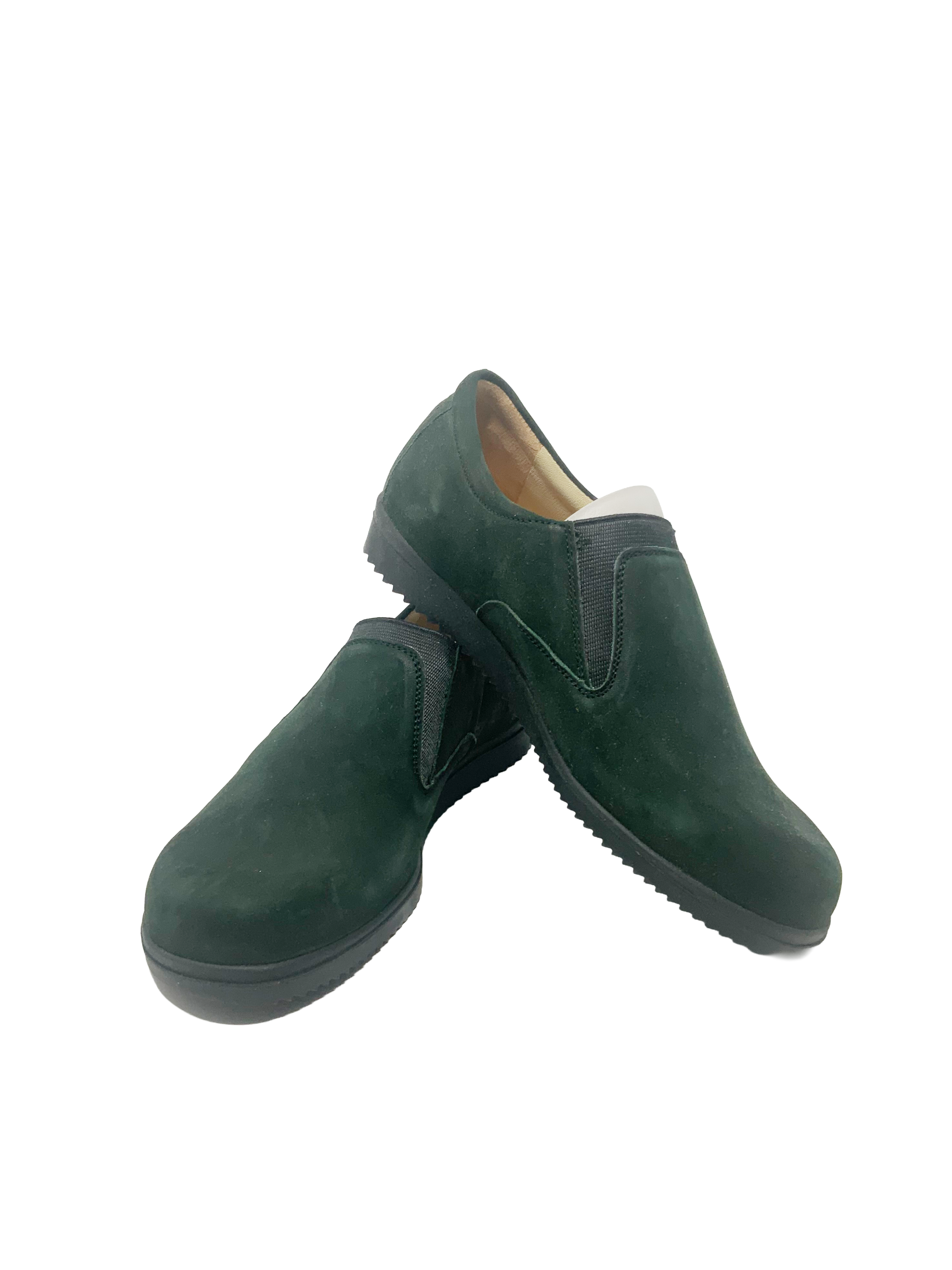 Vintage Hartjes 14462 Women’s Nubuck Leather Slip-On Shoes