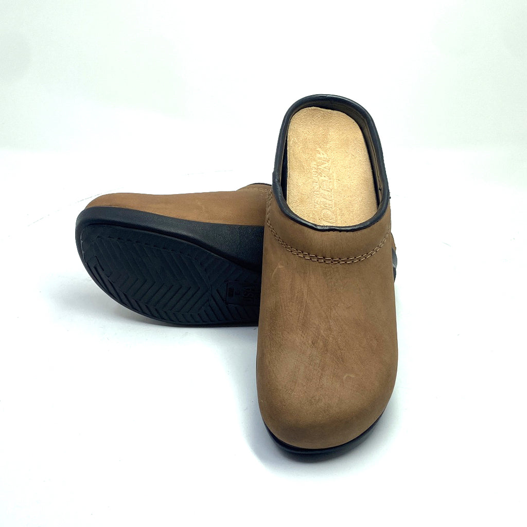 Vintage Ana-tech Malibu Slip-on Putty Nubuck Clogs 1002 - Pasadena Sole