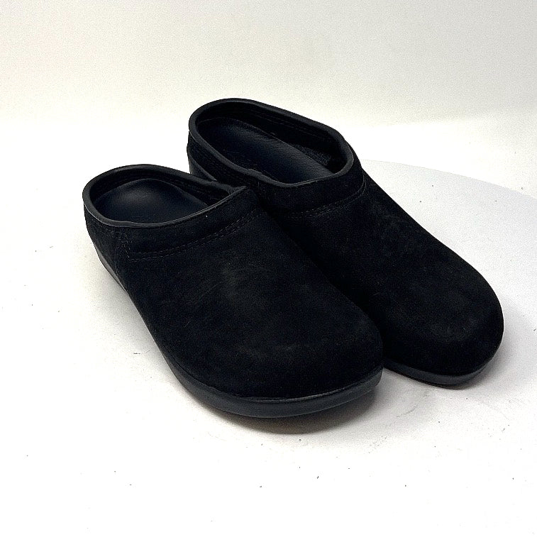 Vintage Ana-tech Malibu Black Nubuck Slip-on Clogs 6932 - Pasadena Sole