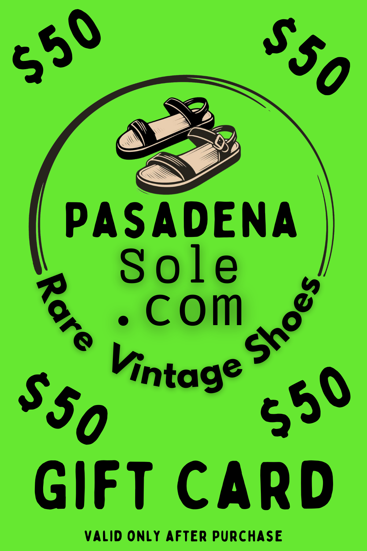 Pasadena Sole Gift Cards - Pasadena Sole