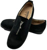 Vintage Hartjes 11662 Women's Zip-up Black Nubuck Shoe