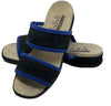Vintage Hartjes 90122 Women’s Black & Blue Slide Sandals