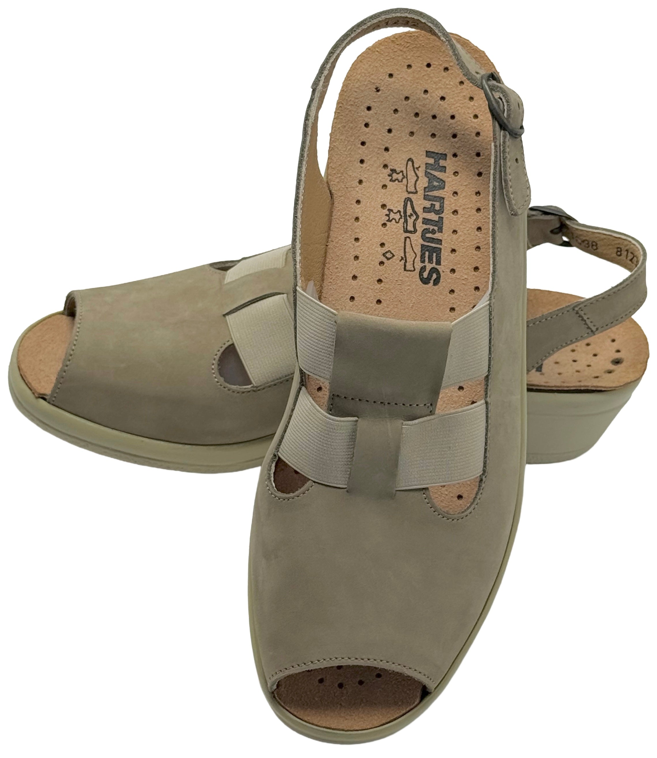 Vintage Hartjes Women's  Nubuck Sling-back Sandals 81232