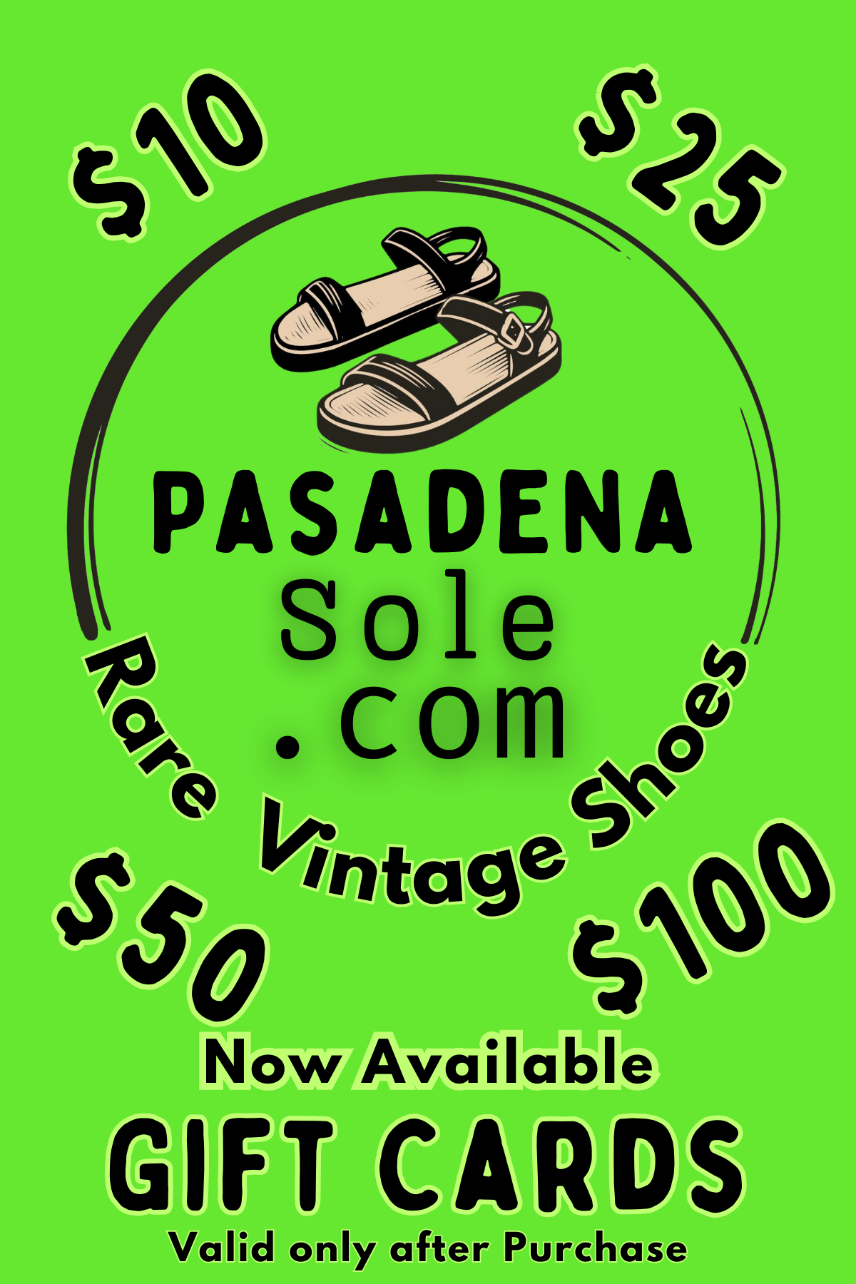 Pasadena Sole Gift Cards - Pasadena Sole